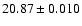 $20.87\pm0.010$