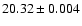 $20.32\pm0.004$