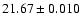 $21.67\pm0.010$