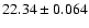 $22.34\pm0.064$