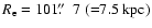 ${R_{{\rm e}}}=101\hbox{$.\!\!^{\prime\prime}$ }~7~({=}7.5~{\rm kpc})$