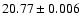 $20.77\pm0.006$