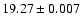 $19.27\pm0.007$