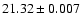 $21.32\pm0.007$