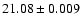 $21.08\pm0.009$