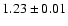 $1.23\pm0.01$