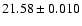 $21.58\pm0.010$
