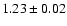$1.23\pm0.02$