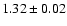$1.32\pm0.02$