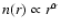 ${n}(r)\propto r^\alpha$