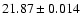 $21.87\pm0.014$