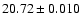 $20.72\pm0.010$