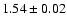 $1.54\pm0.02$