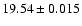 $19.54\pm0.015$