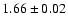 $1.66\pm0.02$