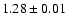 $1.28\pm0.01$