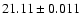 $21.11\pm0.011$