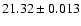 $21.32\pm0.013$