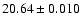$20.64\pm0.010$