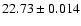 $22.73\pm 0.014$