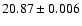 $20.87\pm0.006$
