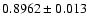 $0.8962\pm0.013$