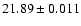 $21.89\pm0.011$