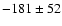 $-181\pm52$