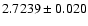 $2.7239\pm0.020$
