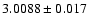 $3.0088\pm0.017$