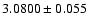 $3.0800\pm0.055$