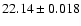 $22.14\pm0.018$