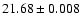 $21.68\pm0.008$
