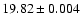 $19.82\pm0.004$