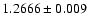 $1.2666\pm0.009$