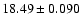 $18.49\pm0.090$