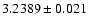 $3.2389\pm0.021$