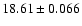 $18.61\pm0.066$