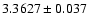 $3.3627\pm0.037$