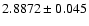 $2.8872\pm0.045$