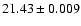 $21.43\pm0.009$