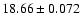 $18.66\pm0.072$
