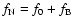 $f_{\rm N}=f_0+f_{\rm B}$