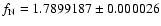 $f_{\rm N}=1.7899187 \pm 0.000026$