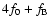 $4f_0+f_{\rm B}$