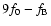 $9f_0-f_{\rm B}$