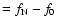 $=f_{\rm N}-f_0$