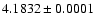 $4.1832 \pm 0.0001$