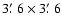 $3\hbox{$.\mkern-4mu^\prime$ }6\times3\hbox{$.\mkern-4mu^\prime$ }6$