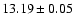 $13.19\pm0.05$